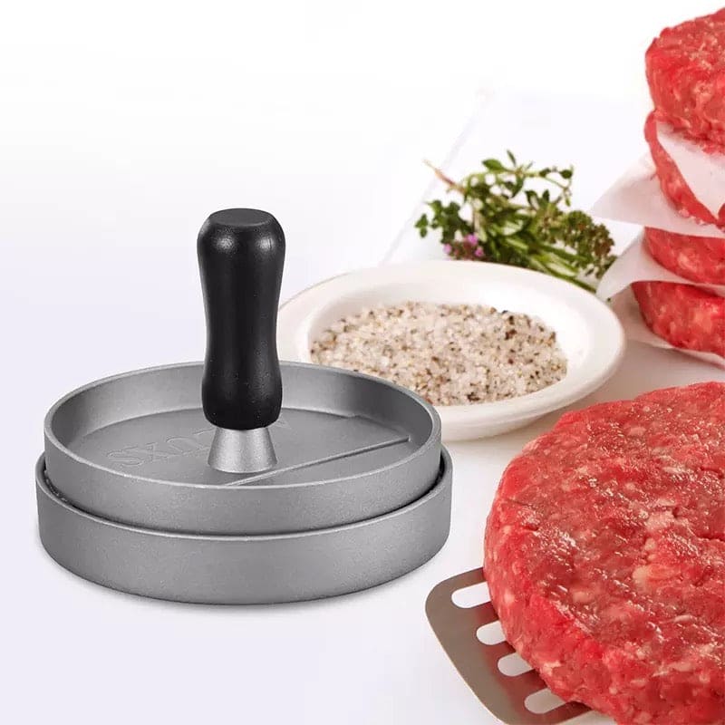 Round Patty Presser, Non-Stick Aluminum Burger Patty Maker, Patty Mold for Smashed Burger, Beef Veggie BBQ Barbecue Grill Round Patty Presser, Non-Stick Aluminum Burger Patty Maker, Patty Mold for Smashed Burger, Beef Veggie BBQ Barbecue Grill